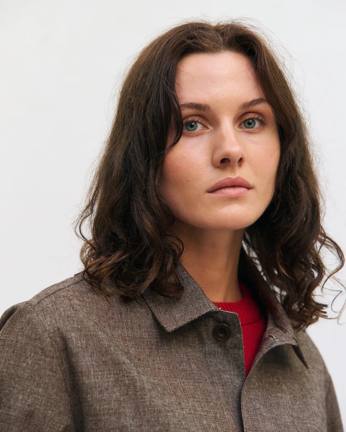 Light Overhjacket Organic Cotton Canvas Brown sold by Ivalo.com product image thumbnail 5