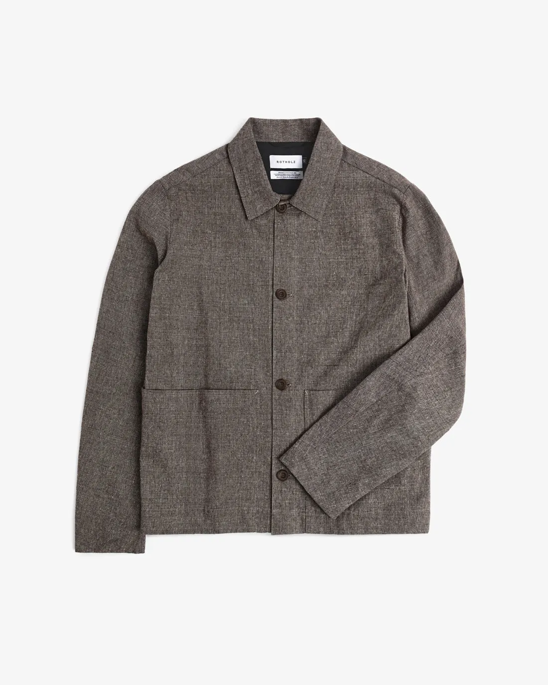 Light Overhjacket Organic Cotton Canvas Brown sold by Ivalo.com product image thumbnail 4