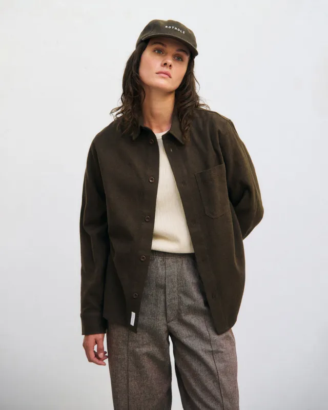 Flannel Casual Shirt Twill Brown sold by Ivalo.com