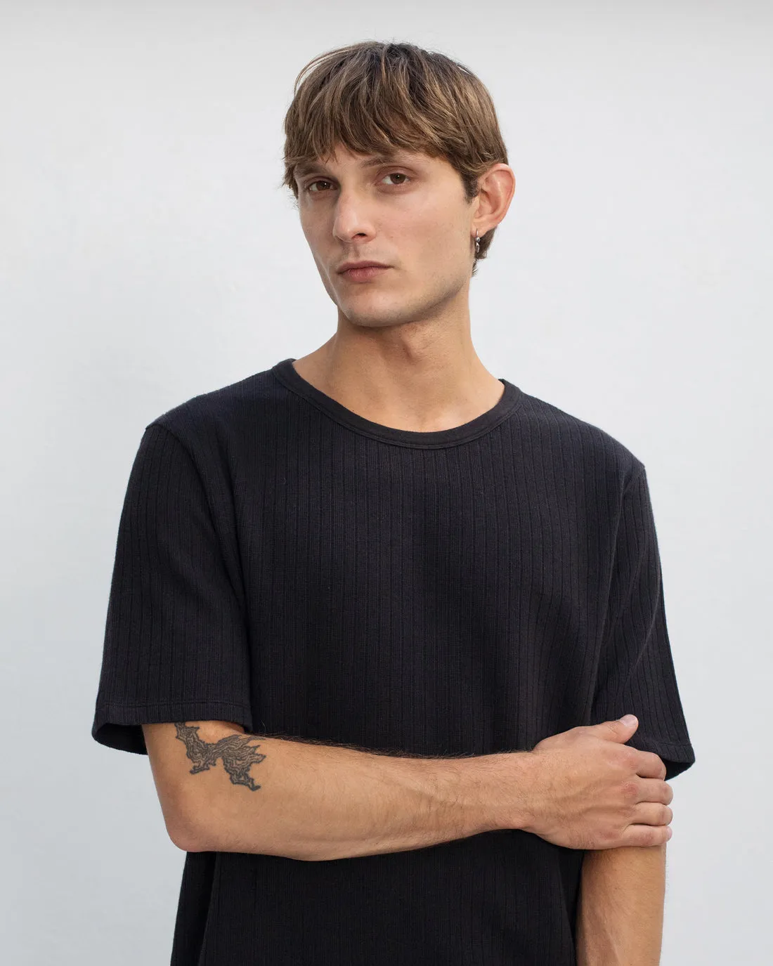 Heavy Ribbed T-Shirt True Black sold by Ivalo.com product image thumbnail 2