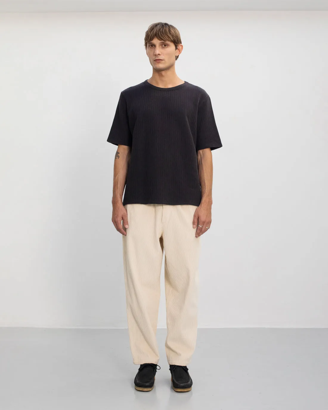 Heavy Ribbed T-Shirt True Black sold by Ivalo.com product image thumbnail 3