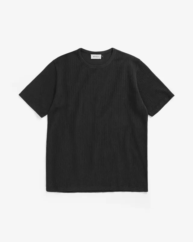 Heavy Ribbed T-Shirt True Black sold by Ivalo.com