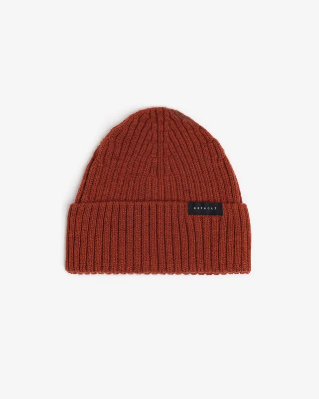 Classic Ribbed Beanie Warm Red sold by Ivalo.com