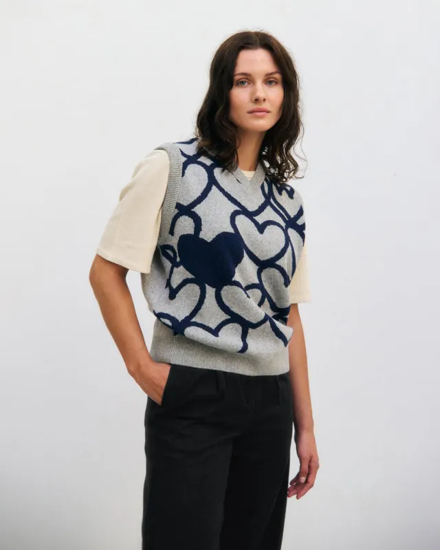 Affection Knitted Vest Warm Anthracite sold by Ivalo.com