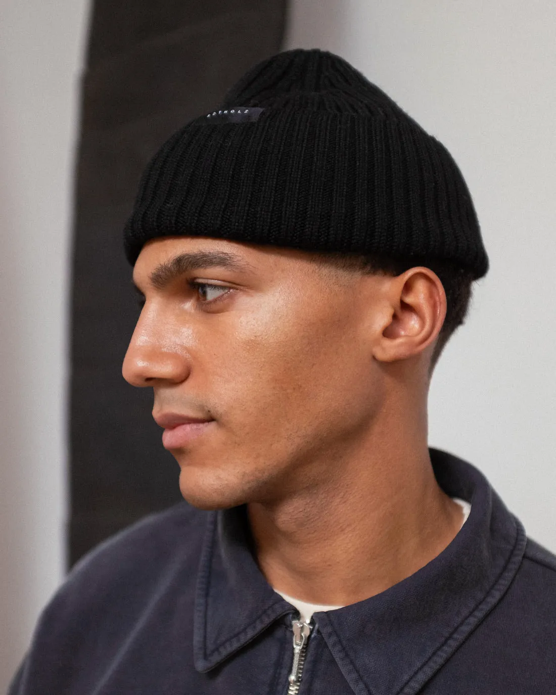 Classic Ribbed Beanie Soft Black sold by Ivalo.com product image thumbnail 4