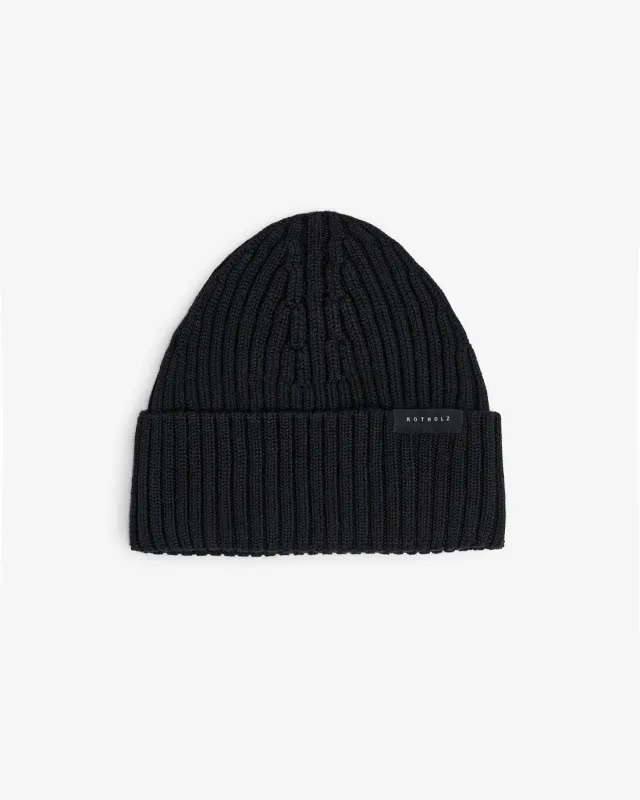 Classic Ribbed Beanie Soft Black sold by Ivalo.com