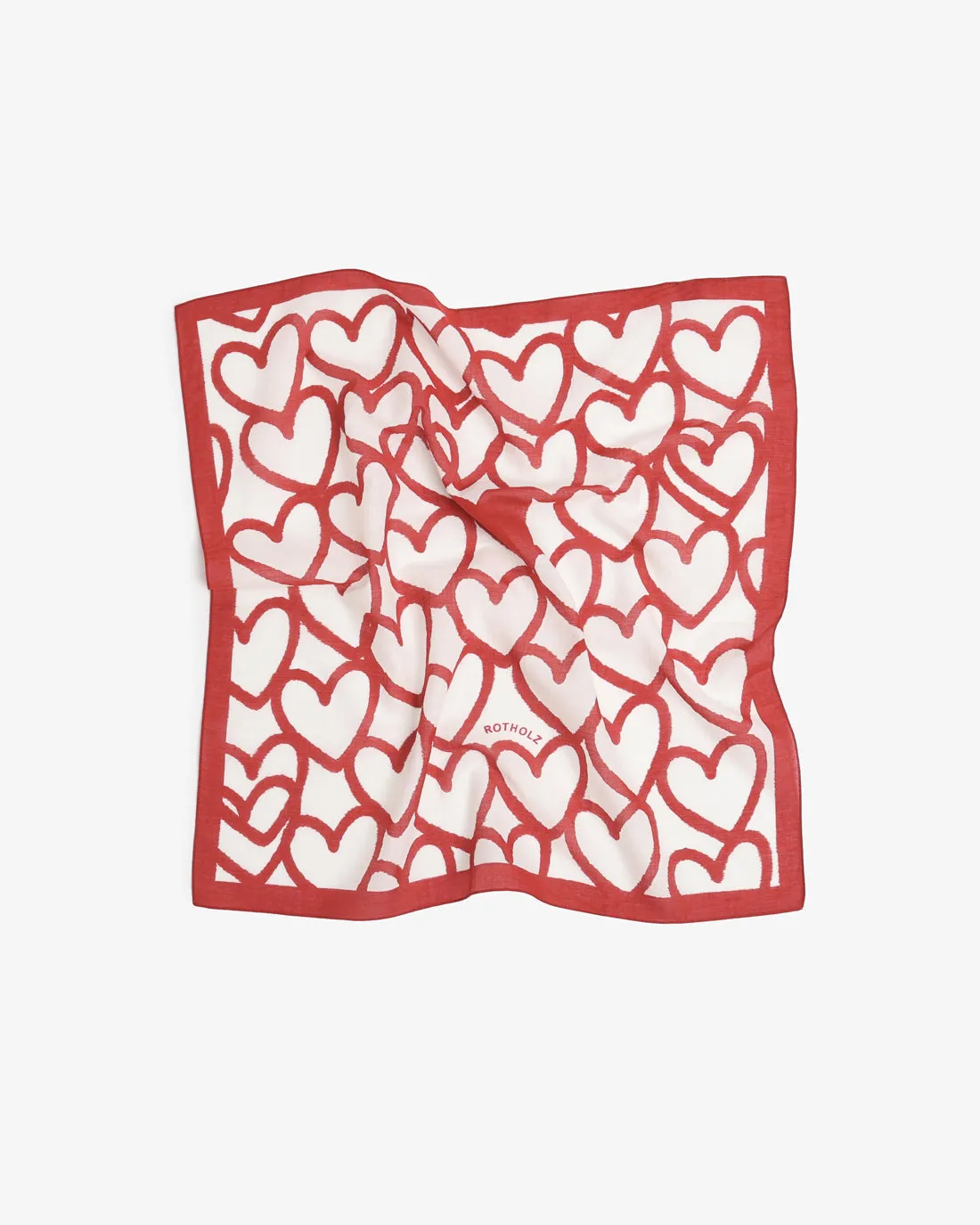 Bandana Organic Cotton Red Hearts sold by Ivalo.com product image thumbnail 2