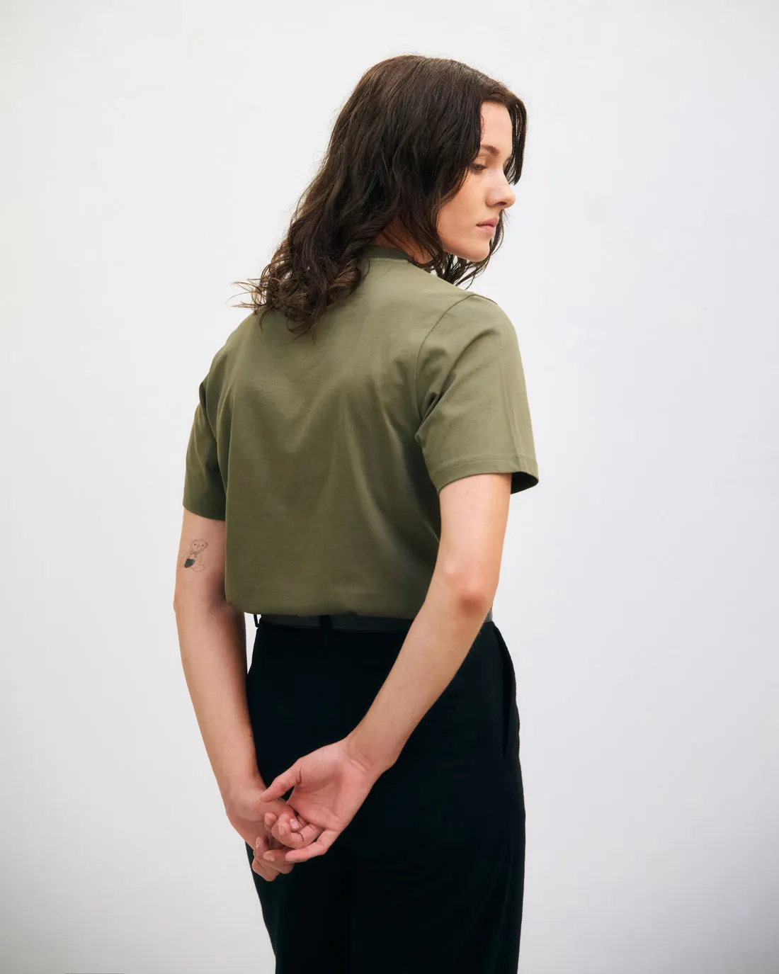 Big Collar T-Shirt Fir Green sold by Ivalo.com product image thumbnail 4