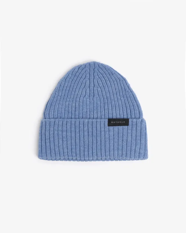 Classic Ribbed Beanie Washed Blue sold by Ivalo.com