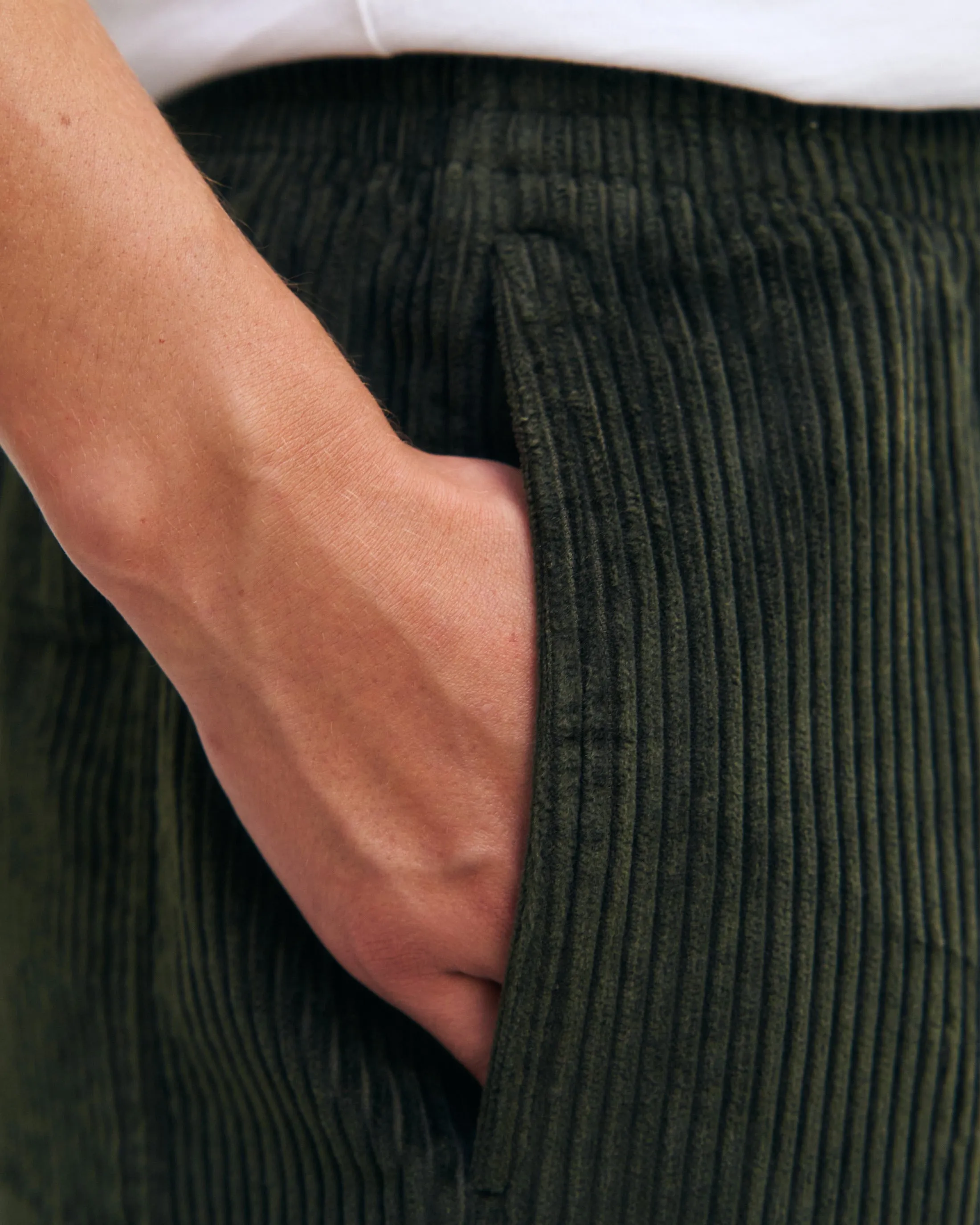 Corduroy Wide Pants Dark Green sold by Ivalo.com product image thumbnail 5