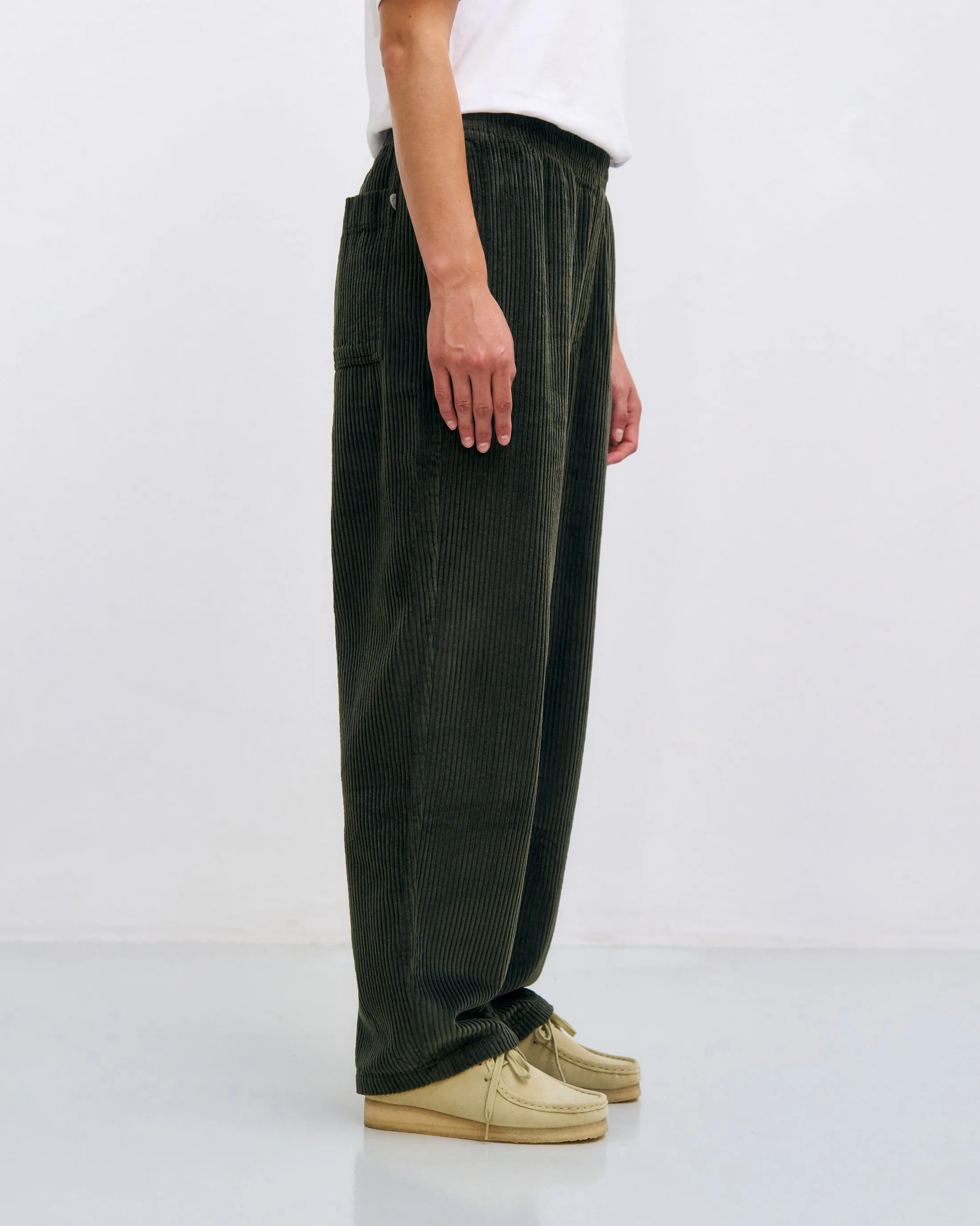 Corduroy Wide Pants Dark Green sold by Ivalo.com product image thumbnail 2