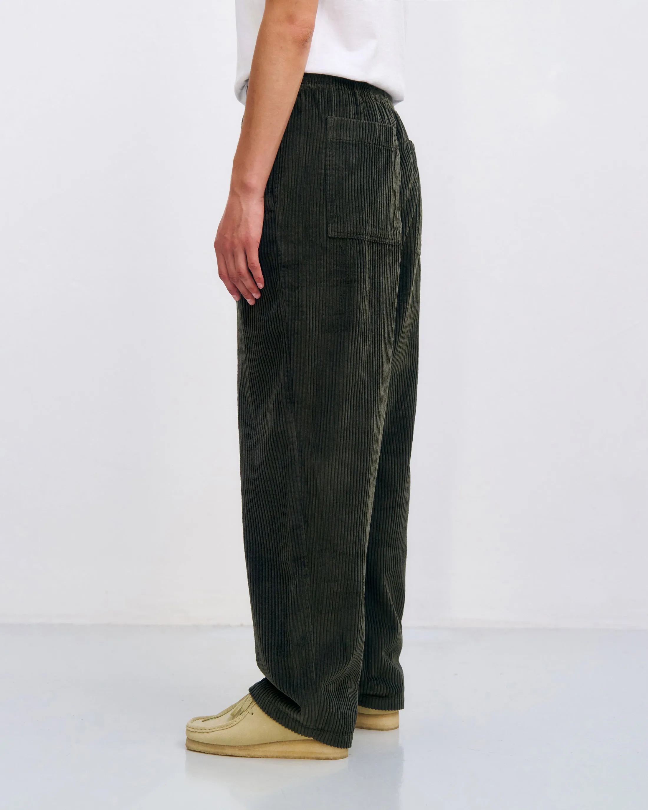 Corduroy Wide Pants Dark Green sold by Ivalo.com product image thumbnail 4