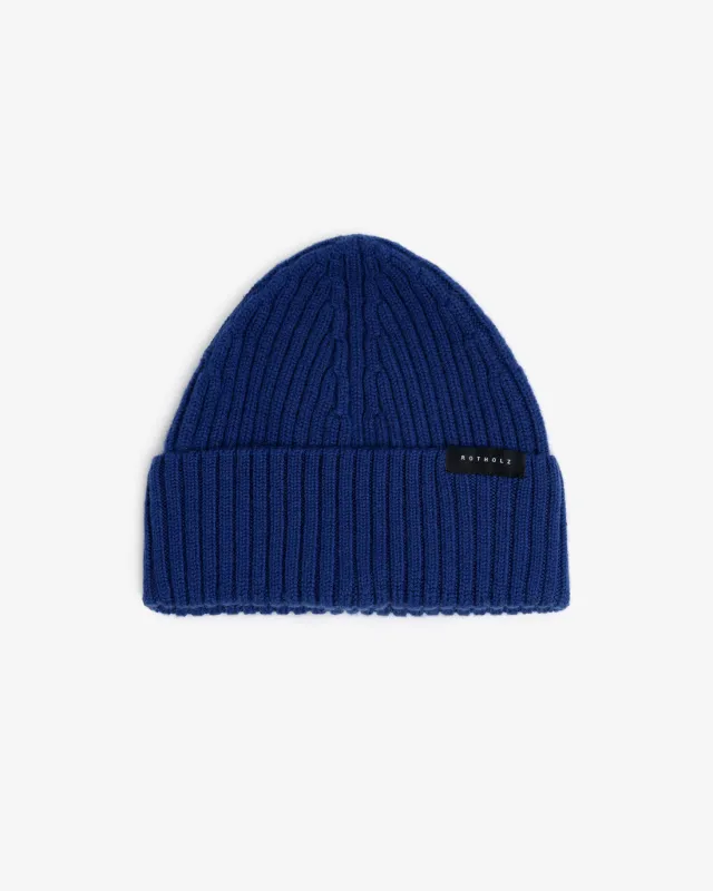 Classic Ribbed Beanie Royal Blue sold by Ivalo.com