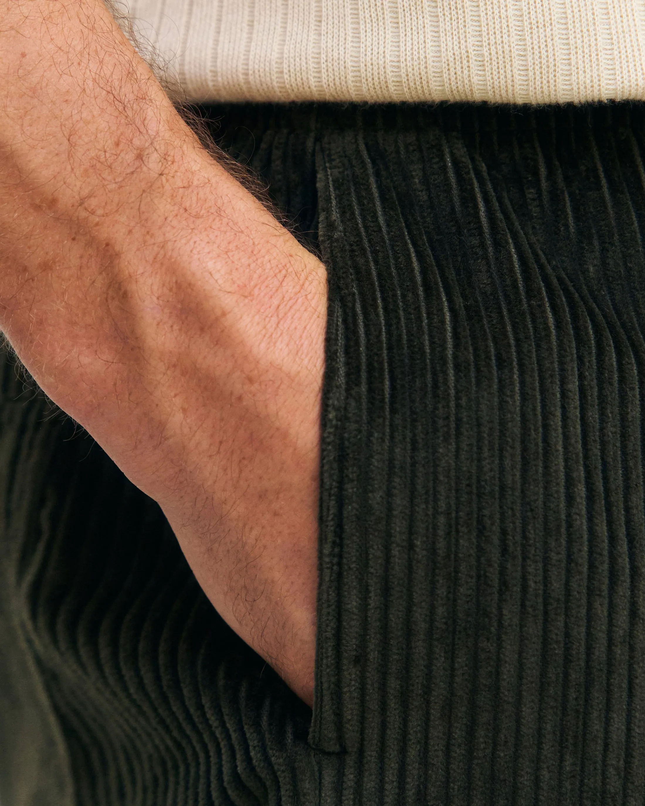 Corduroy Wide Pants Dark Green sold by Ivalo.com product image thumbnail 5