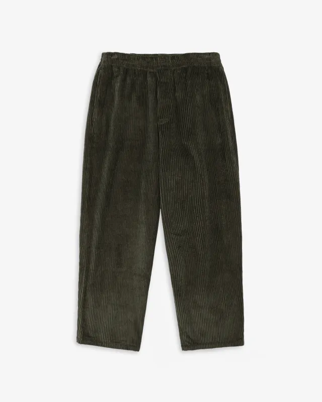 Corduroy Wide Pants Dark Green sold by Ivalo.com