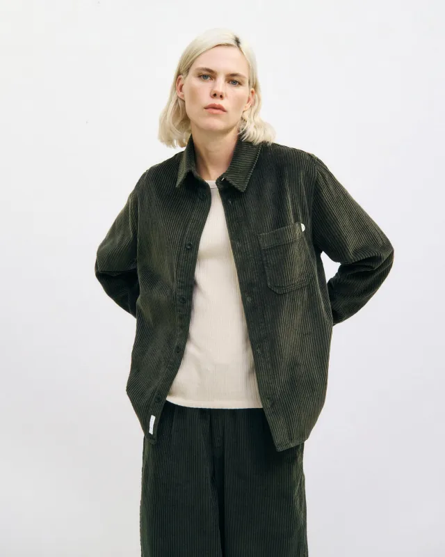 Cord Casual Shirt Dark Green sold by Ivalo.com