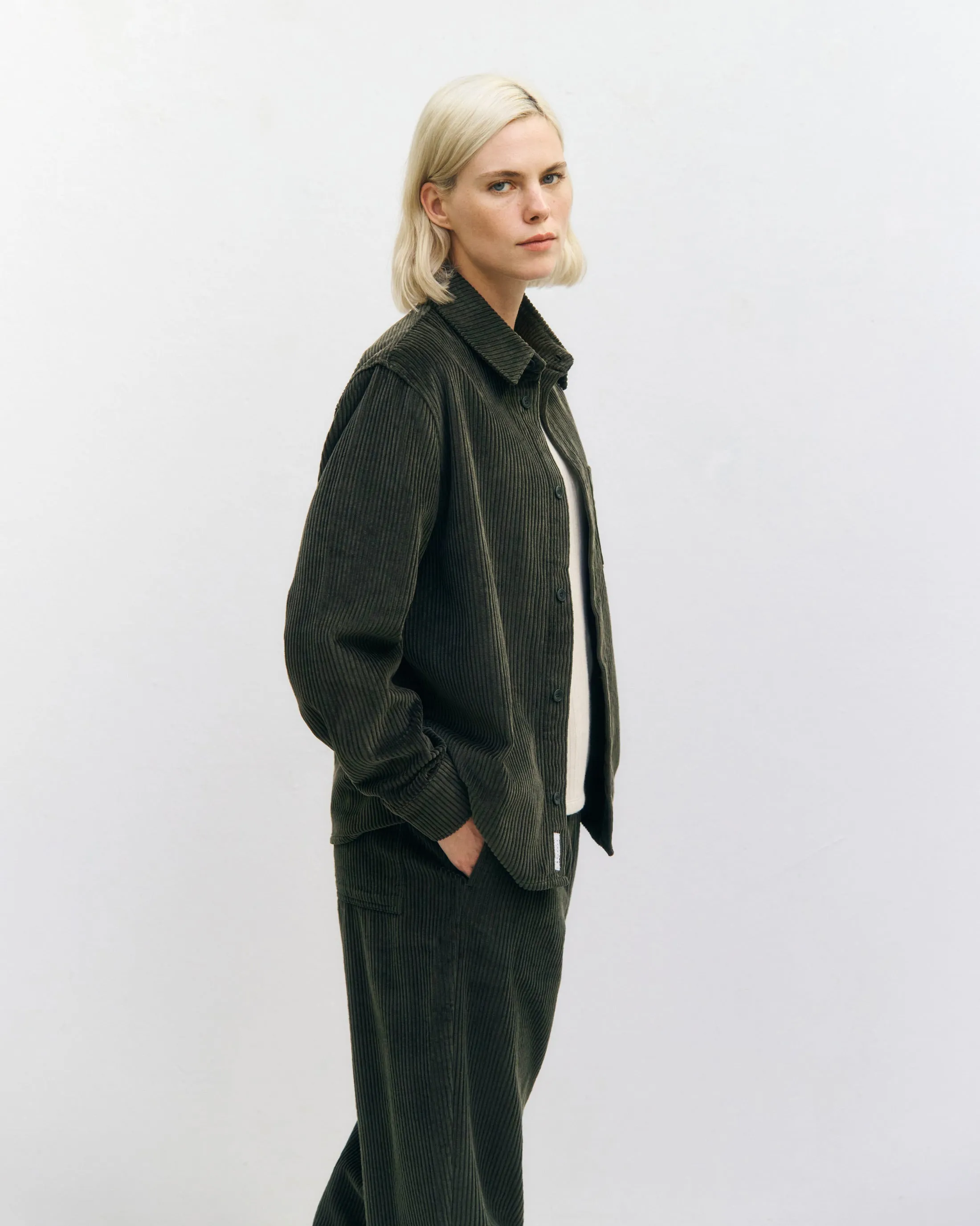 Cord Casual Shirt Dark Green sold by Ivalo.com product image thumbnail 4