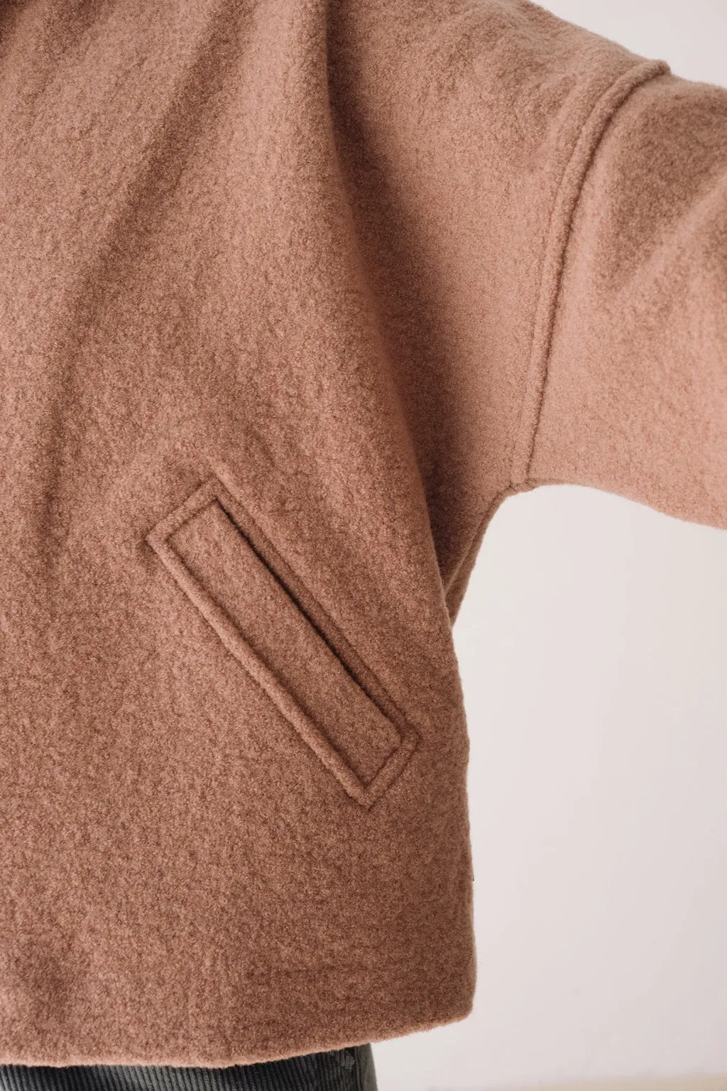 Merino Wool Short Coat in Pink sold by Ivalo.com product image thumbnail 3