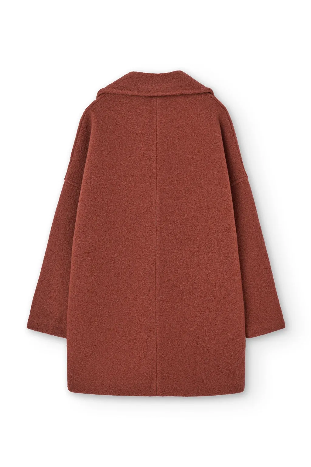 Tad Chunky Wool Coat in Poppy Red sold by Ivalo.com product image thumbnail 5