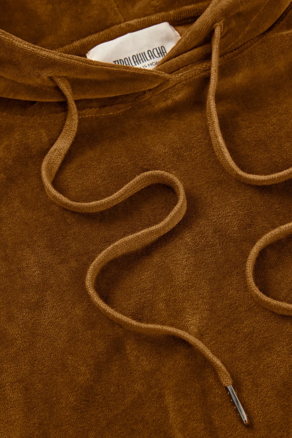 Organic Velvet Hoodie in Terracota sold by Ivalo.com product image thumbnail 5