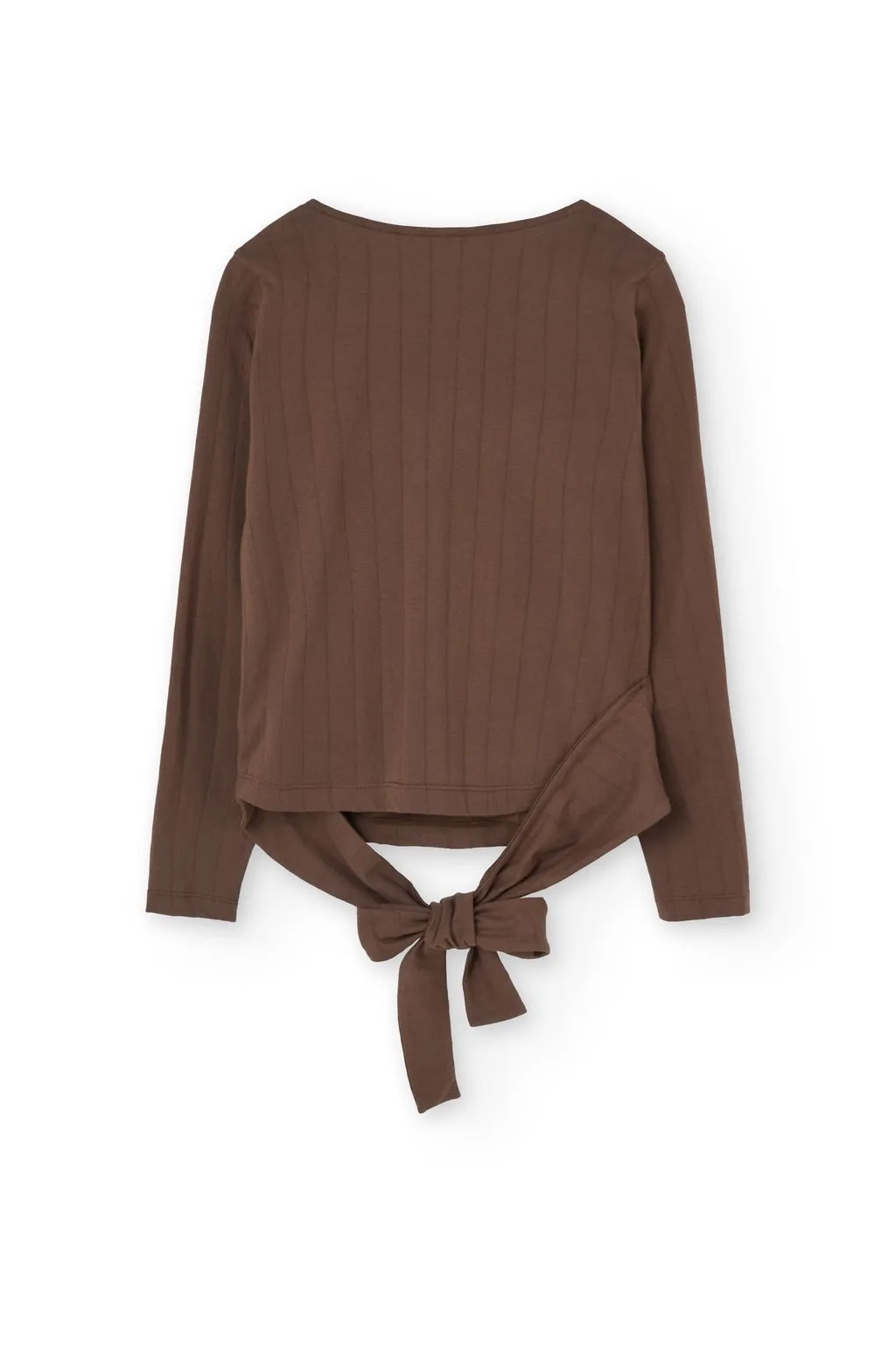 Organic Jersey Wrap Top in Brown sold by Ivalo.com product image thumbnail 5