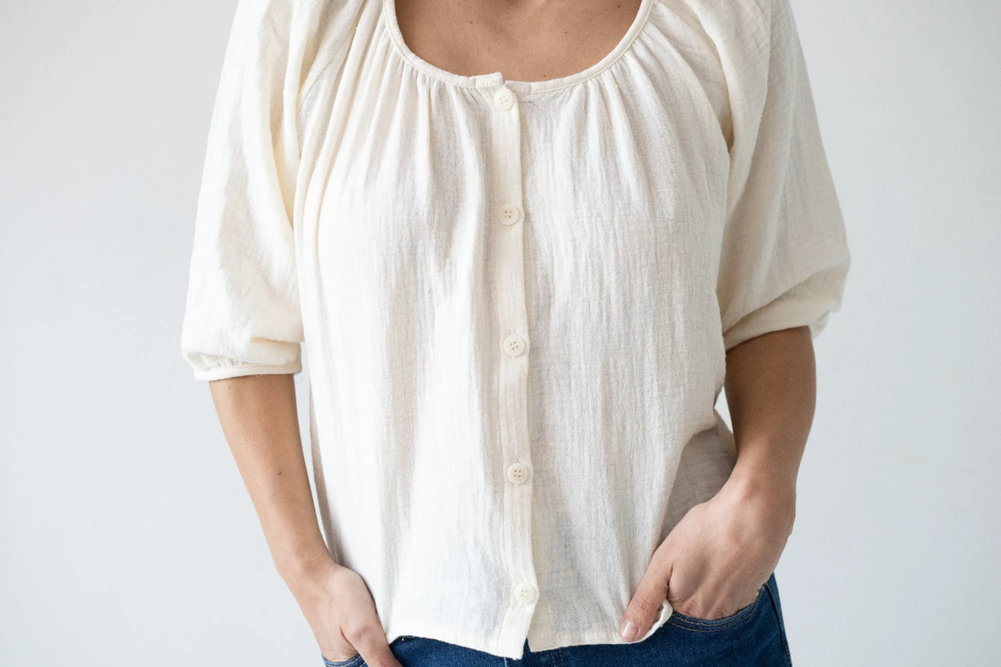 Blanche Beige Muslin Top sold by Ivalo.com product image thumbnail 4