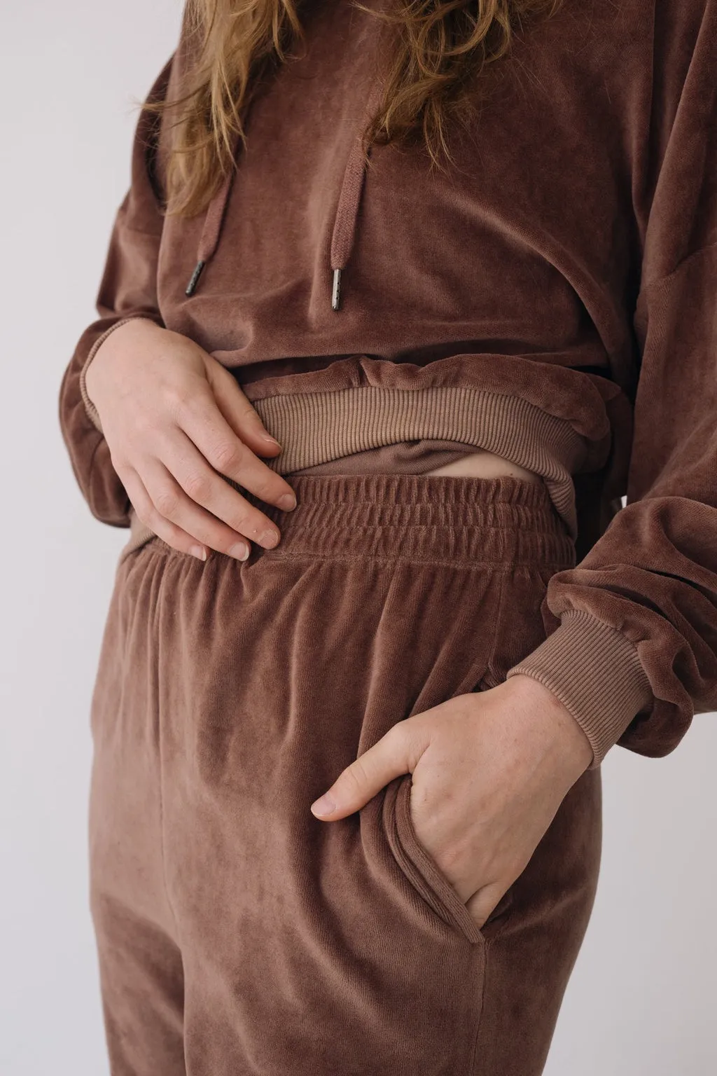 Organic Velvet Jogger in Mauve sold by Ivalo.com product image thumbnail 2