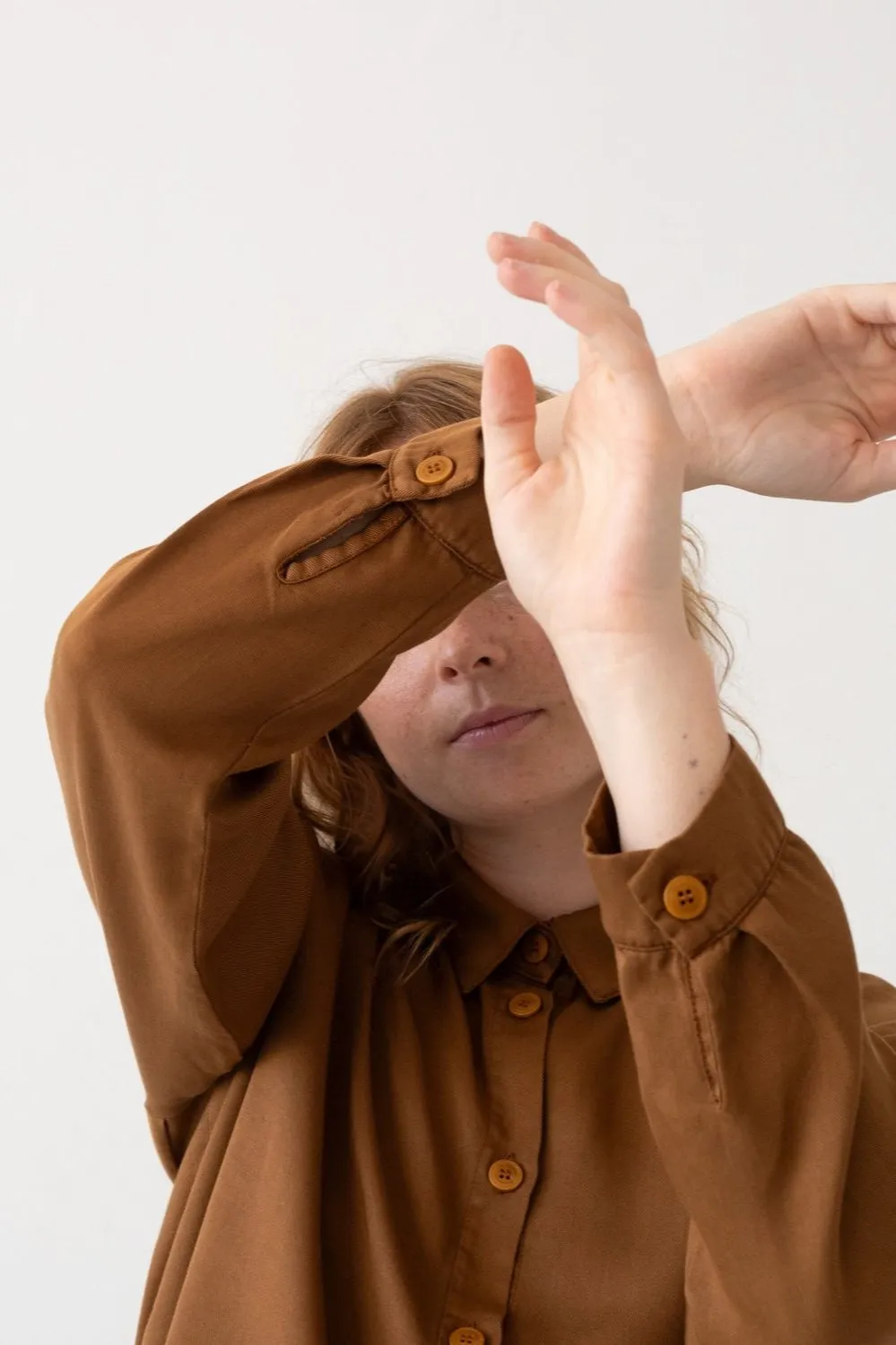 Tait Oversized Shirt 100% TENCEL™ in Terracotta sold by Ivalo.com product image thumbnail 3