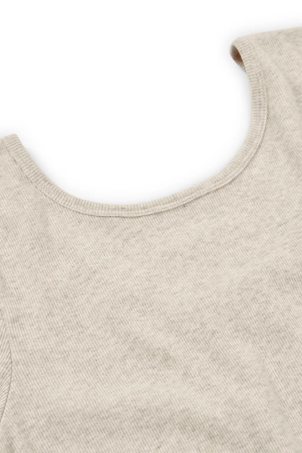 Organic Boat Neckline Ribbed Top in White sold by Ivalo.com product image thumbnail 4