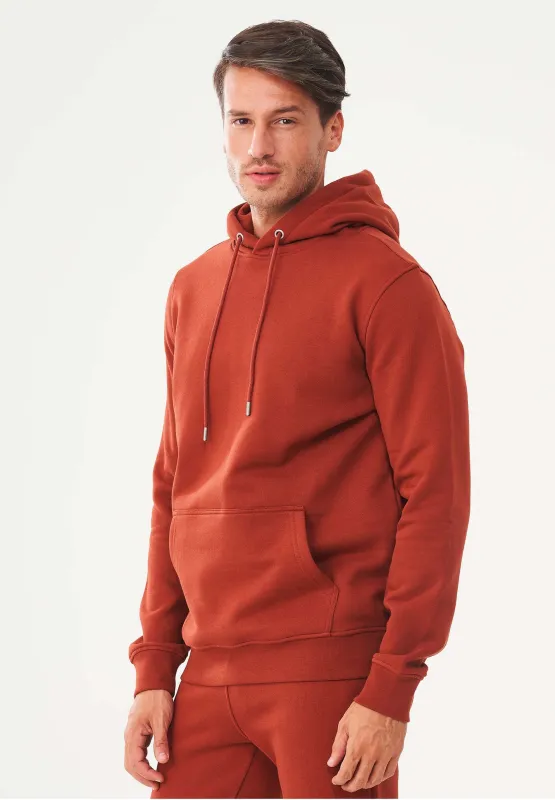 Men's Organic Cotton Hoodie With Kangaroo Pocket Ginger sold by Ivalo.com