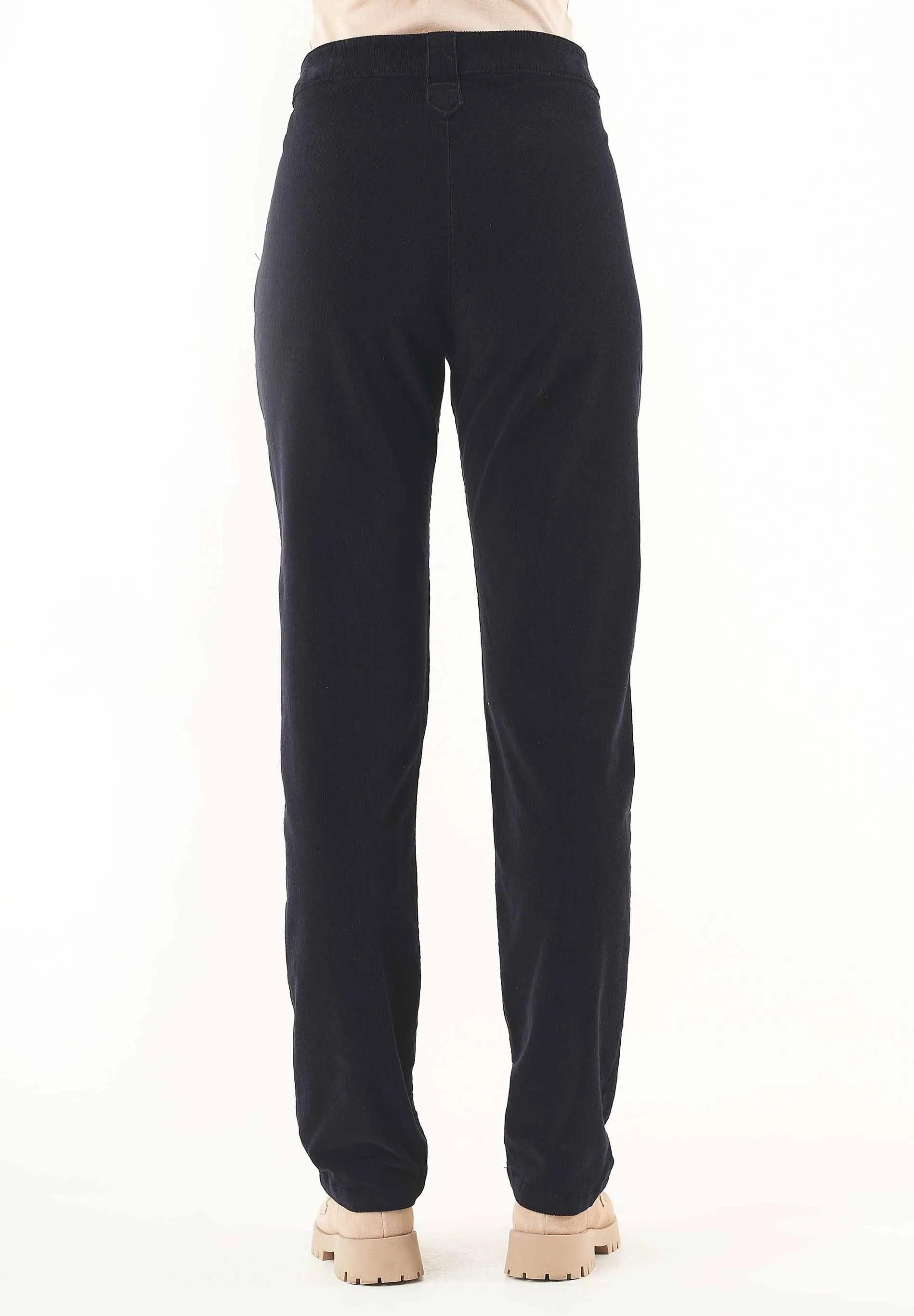 Women's Organic Cotton Corduroy Pants Dark Navy sold by Ivalo.com product image thumbnail 2