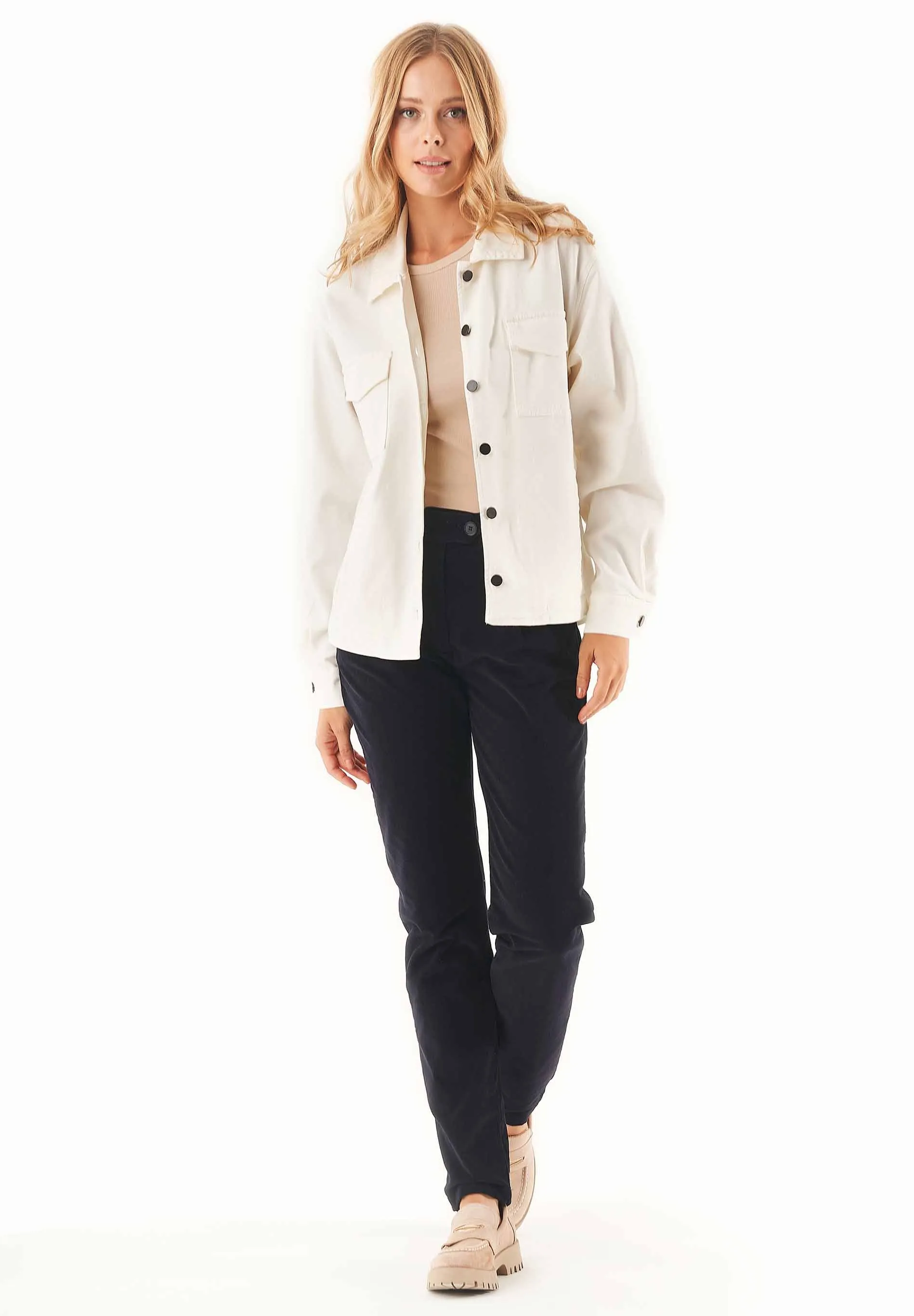 Women's Organic Cotton Corduroy Pants Dark Navy sold by Ivalo.com product image thumbnail 3