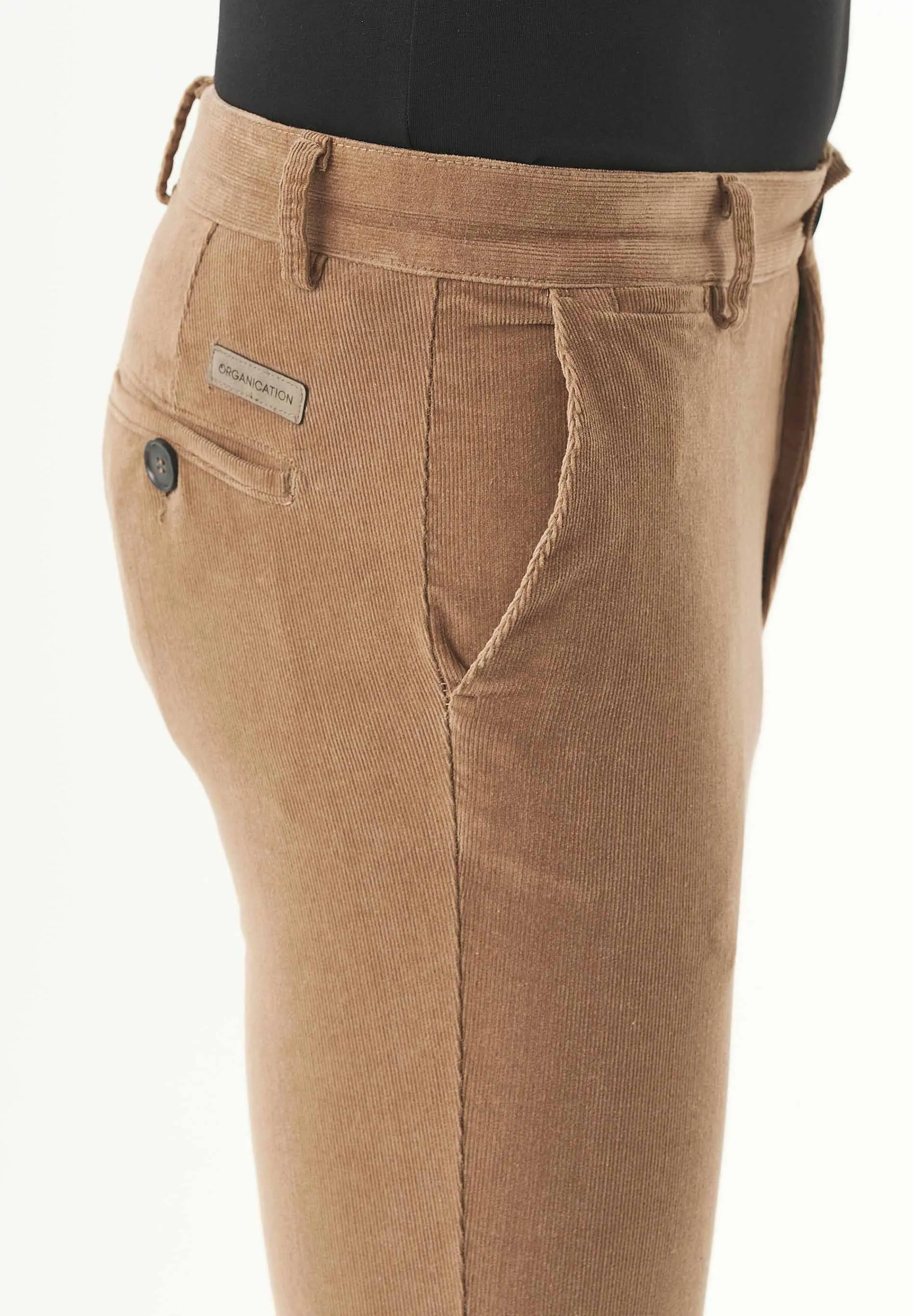 Men's Slim Fit Corduroy Trousers Camel sold by Ivalo.com product image thumbnail 5