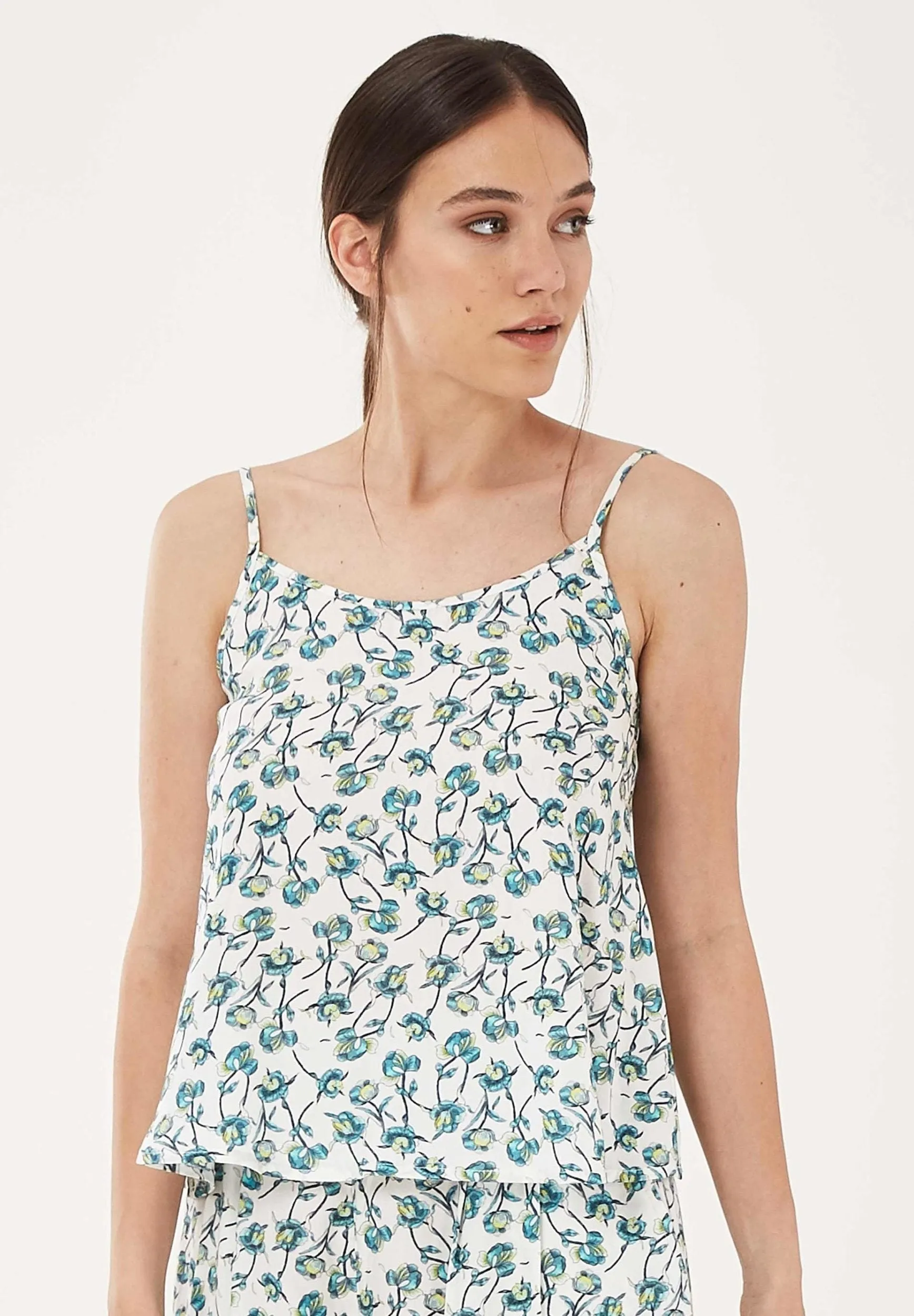 Women's Lyocell Spaghetti Strap Top Floral Print sold by Ivalo.com