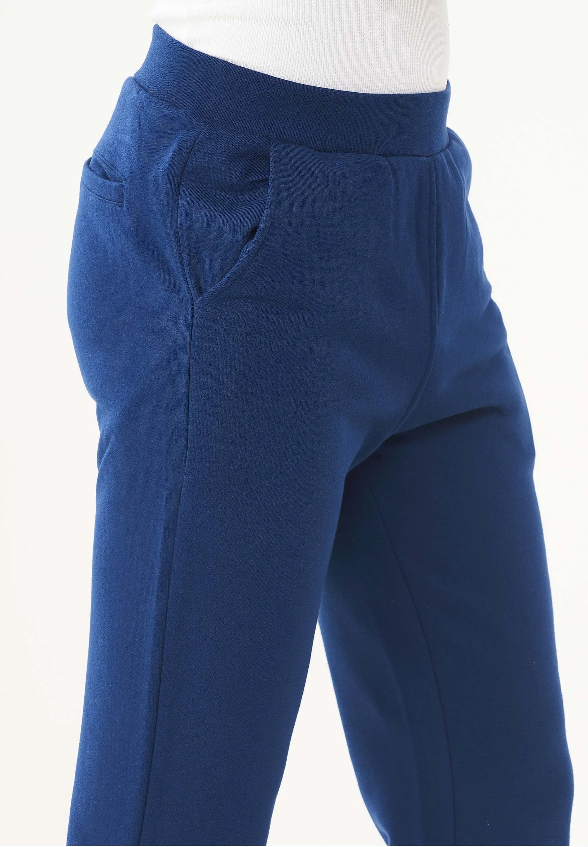 Men's Organic Cotton Fleece Sweatpants Navy sold by Ivalo.com product image thumbnail 5