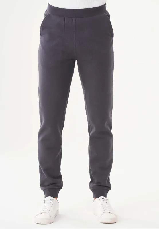 Men's Organic Cotton Fleece Sweatpants Asphalt sold by Ivalo.com