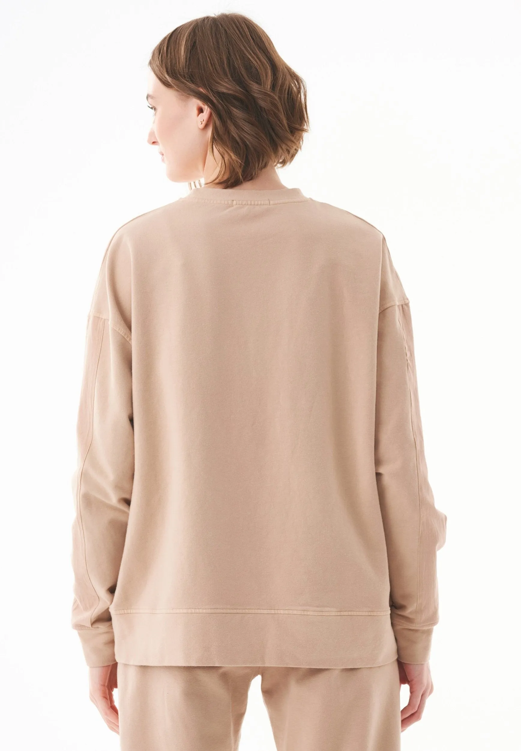 Organic Cotton Sweatshirt With Chest Pocket Beige sold by Ivalo.com product image thumbnail 2