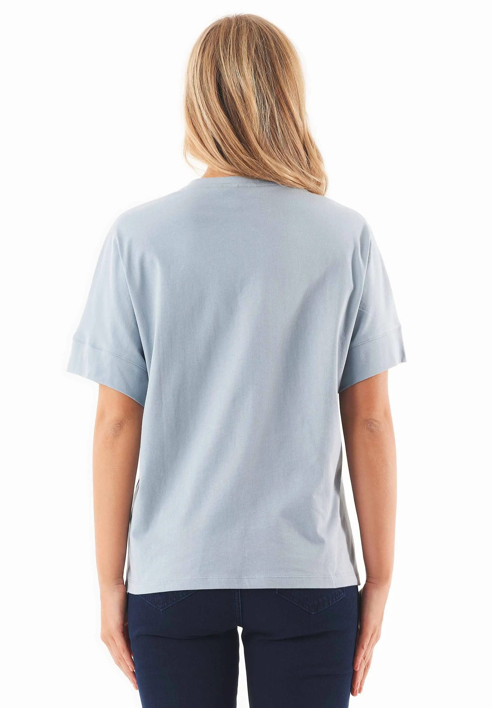 C'est la vie Organic Cotton T-Shirt Dusty Blue sold by Ivalo.com product image thumbnail 2