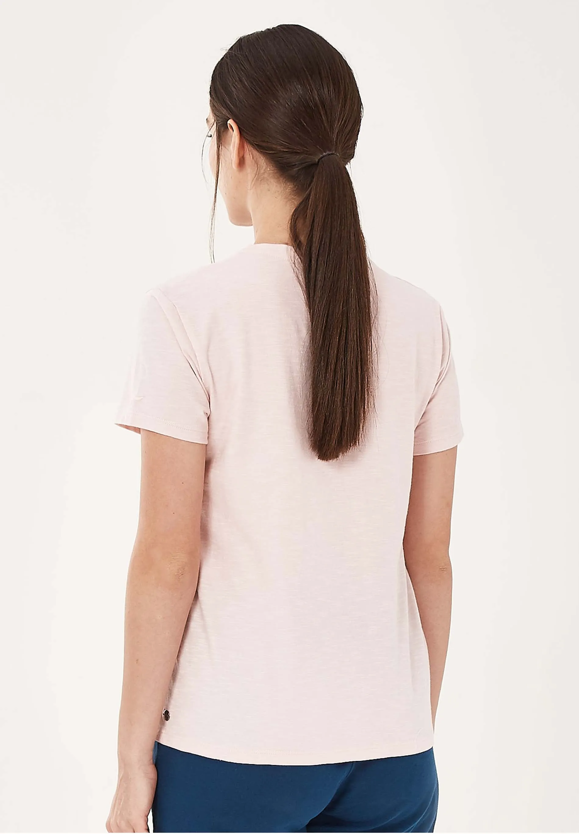 Women's Basic V-Neck T-Shirt Powder sold by Ivalo.com product image thumbnail 2