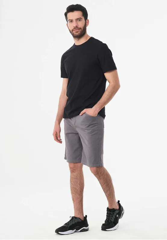 Men's Five-Pocket Organic Cotton Bermuda Shorts Shadow sold by Ivalo.com