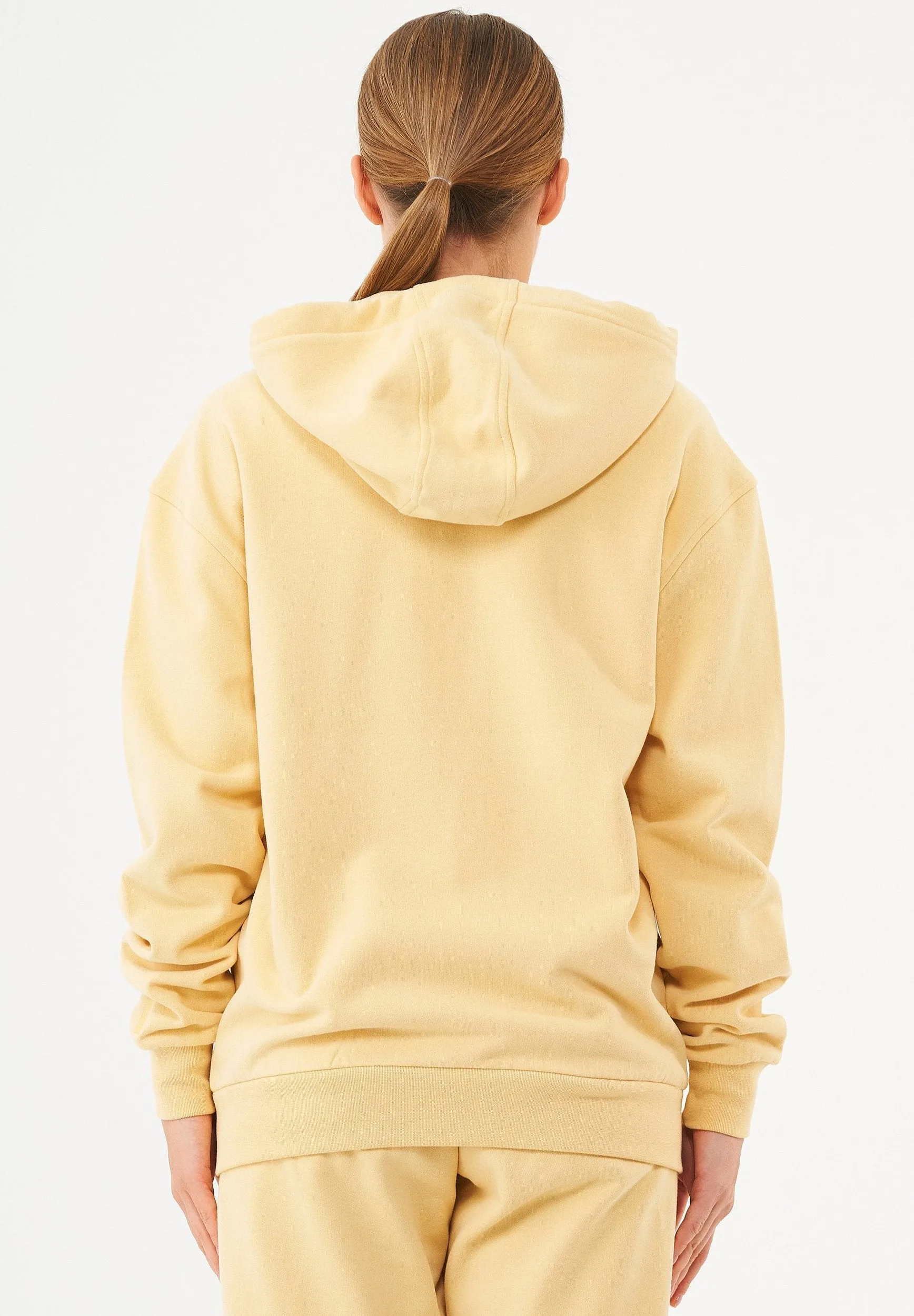 Junda Unisex Soft Touch Organic Cotton Sweat Jacket Soft Yellow sold by Ivalo.com product image thumbnail 2