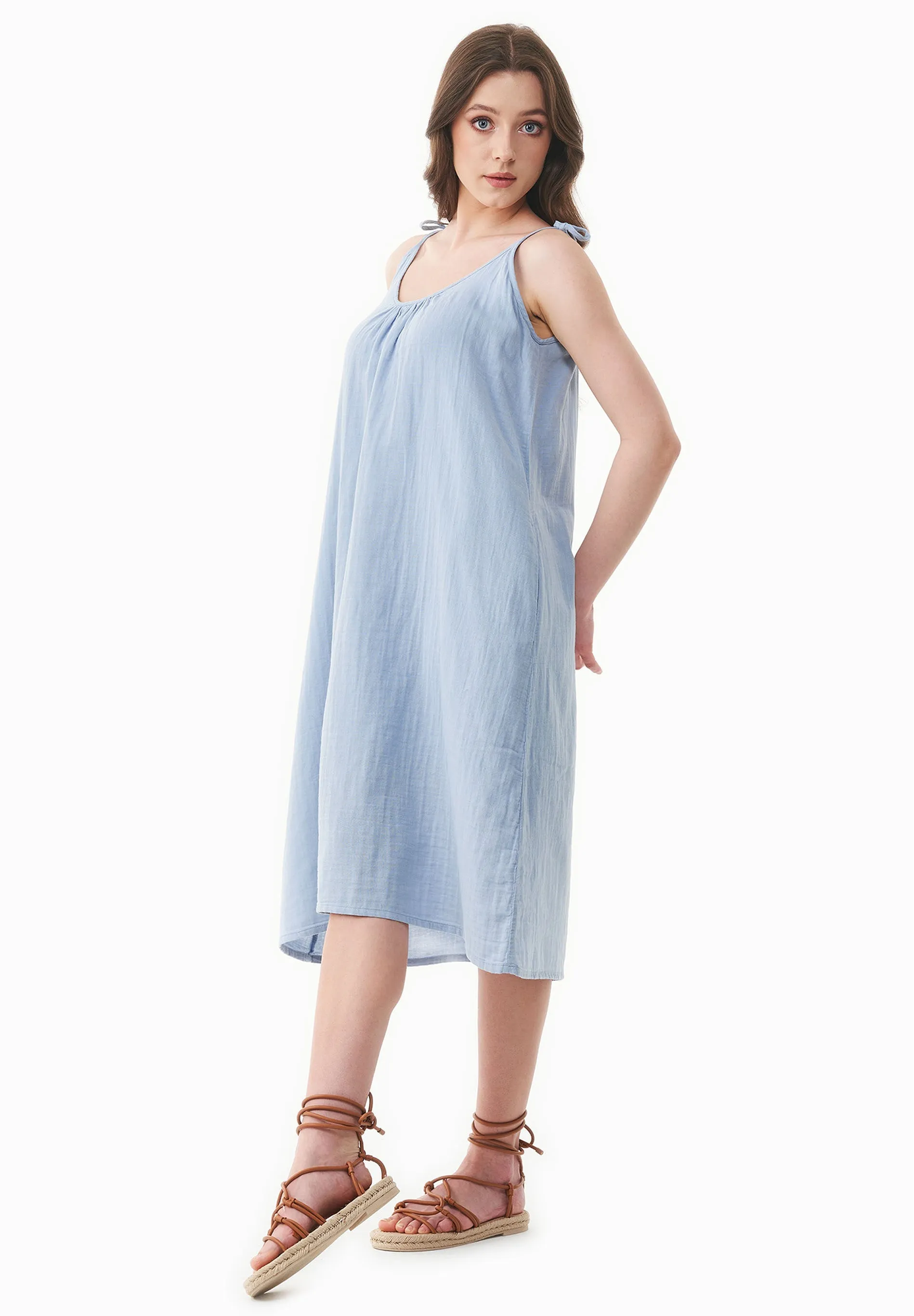 Muslin Summer Dress Ice Blue sold by Ivalo.com product image thumbnail 4