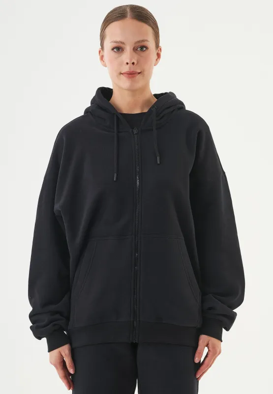 Jale Soft Touch Organic Cotton Sweat Jacket Black sold by Ivalo.com
