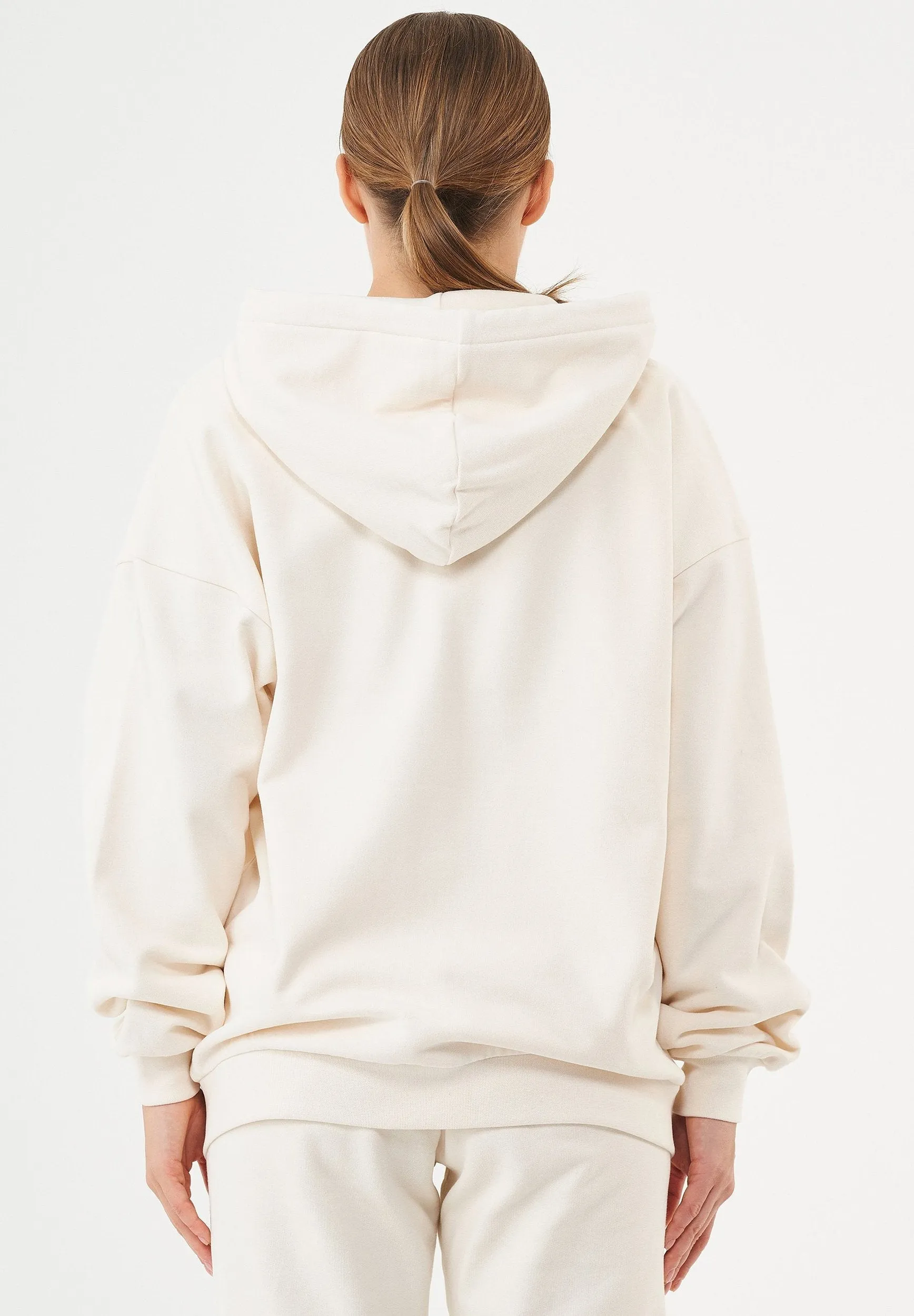 Jale Soft Touch Organic Cotton Sweat Jacket Off White sold by Ivalo.com product image thumbnail 2