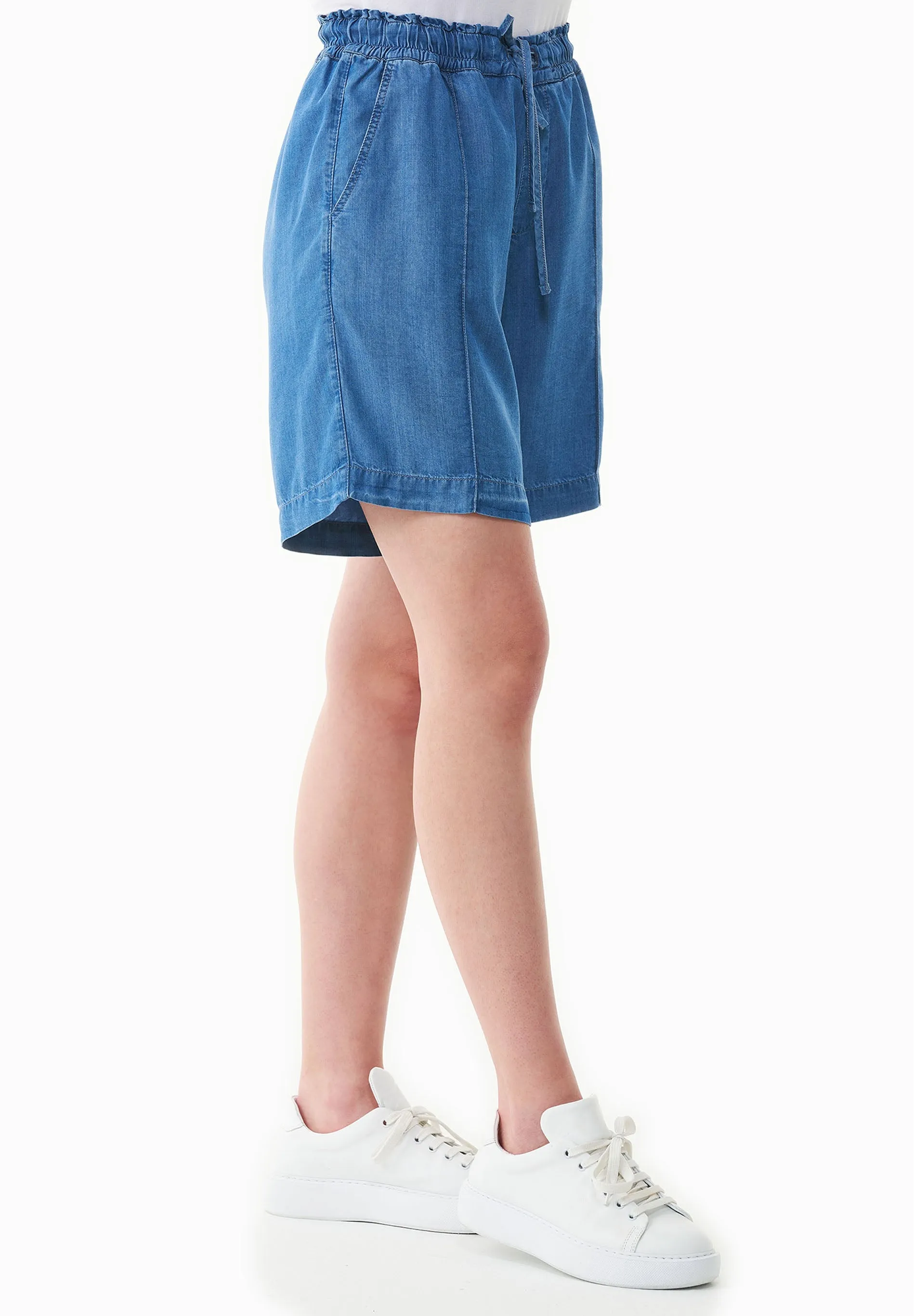 Lyocell Denim Shorts Light Blue sold by Ivalo.com product image thumbnail 4