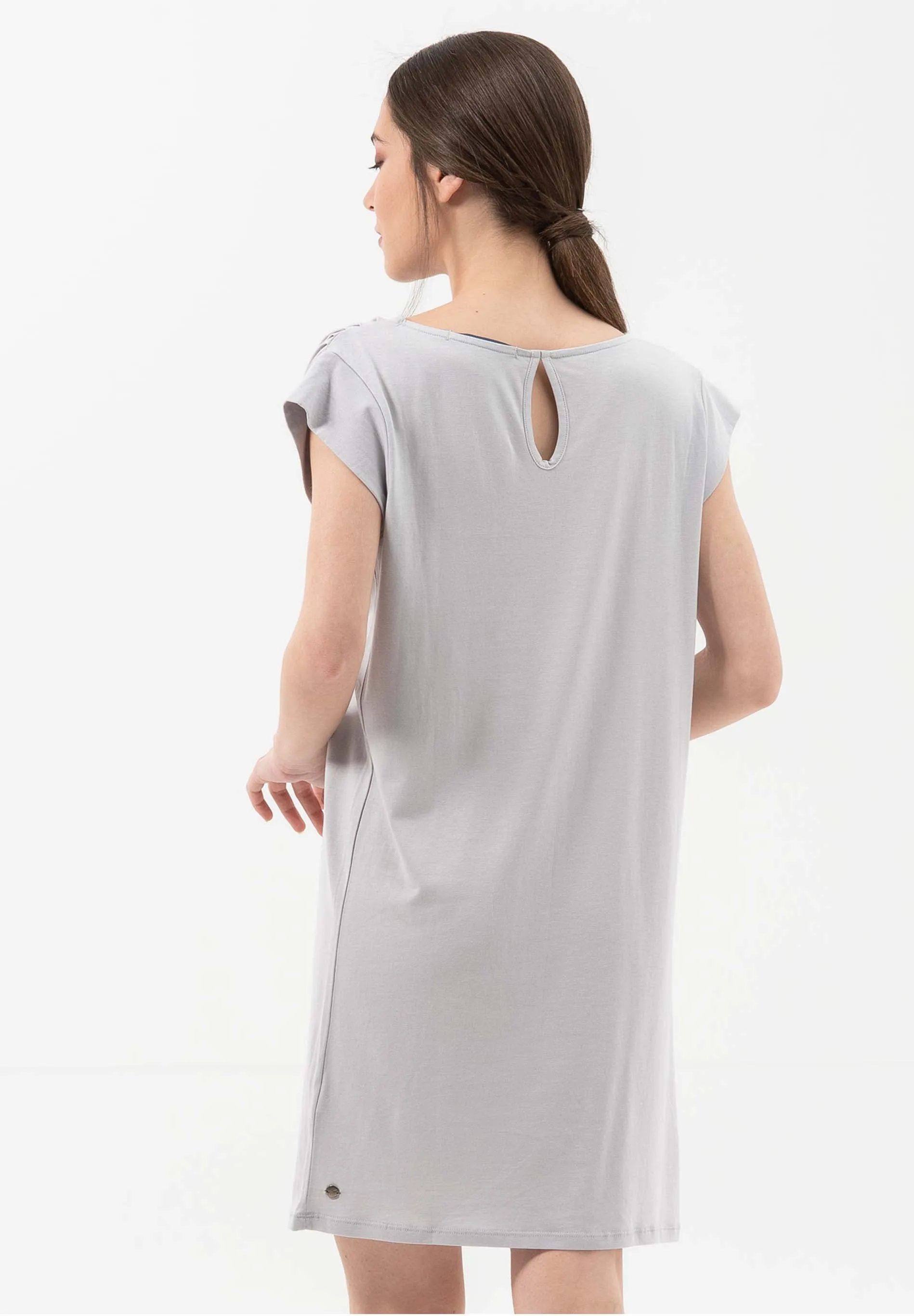 Lyocell Blend Jersey Mini Dress Cloud Grey sold by Ivalo.com product image thumbnail 2