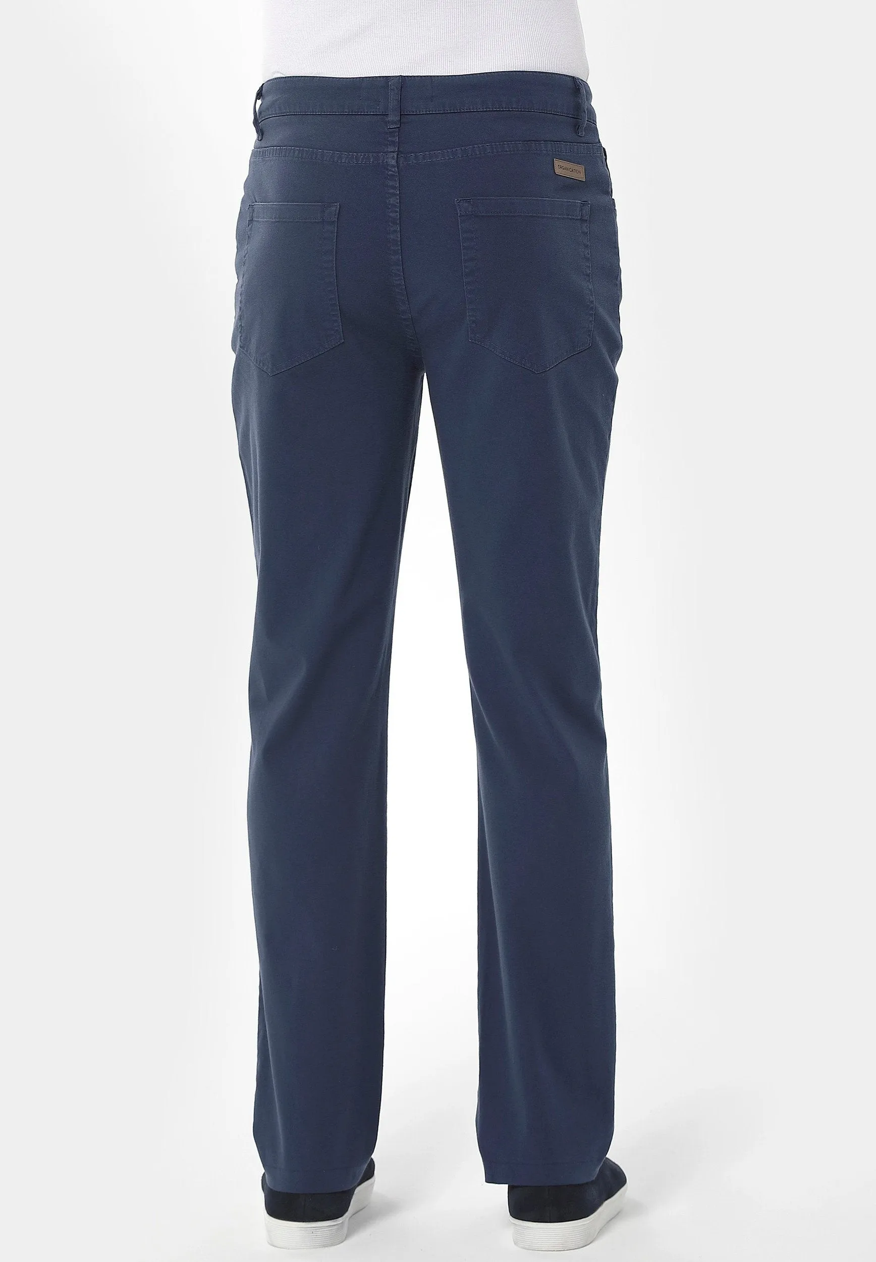 Men's Five-Pocket Organic Cotton Trousers Navy sold by Ivalo.com product image thumbnail 4