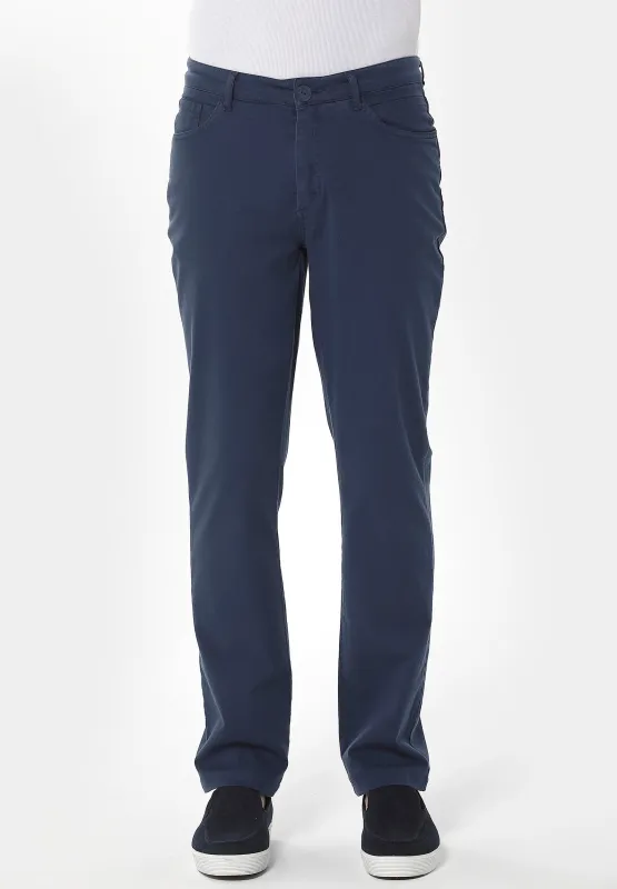 Men's Five-Pocket Organic Cotton Trousers Navy sold by Ivalo.com