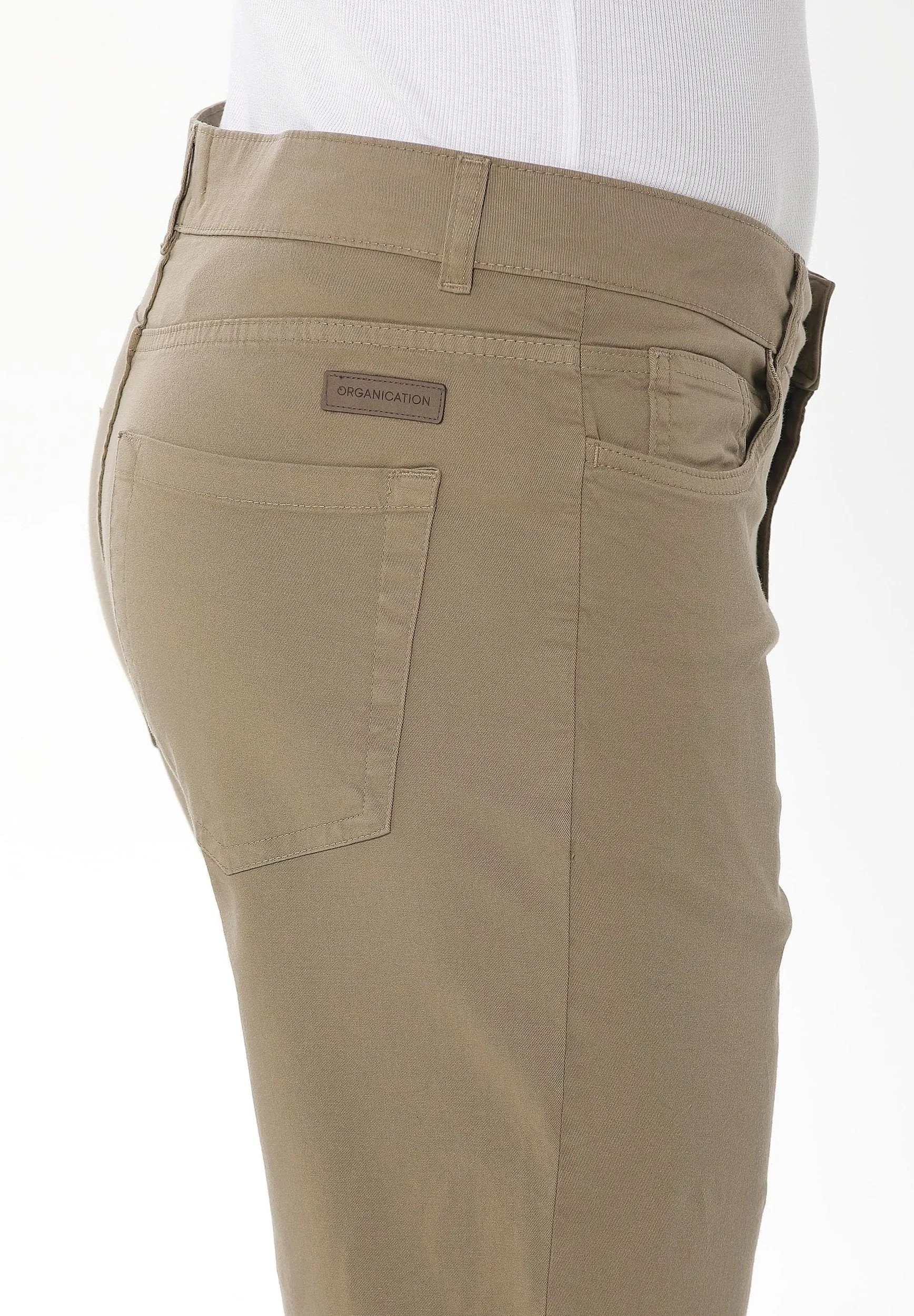 Men's Five-Pocket Organic Cotton Shorts Olive sold by Ivalo.com product image thumbnail 5