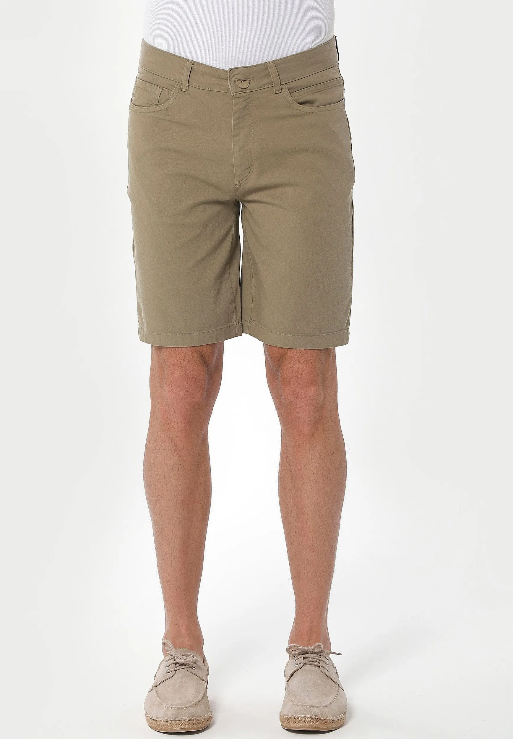 Men's Five-Pocket Organic Cotton Shorts Olive sold by Ivalo.com